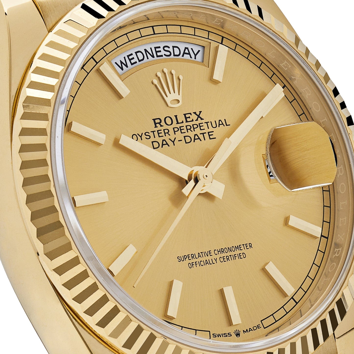 Rolex Day-Date 128238 Yellow Gold Champagne Dial