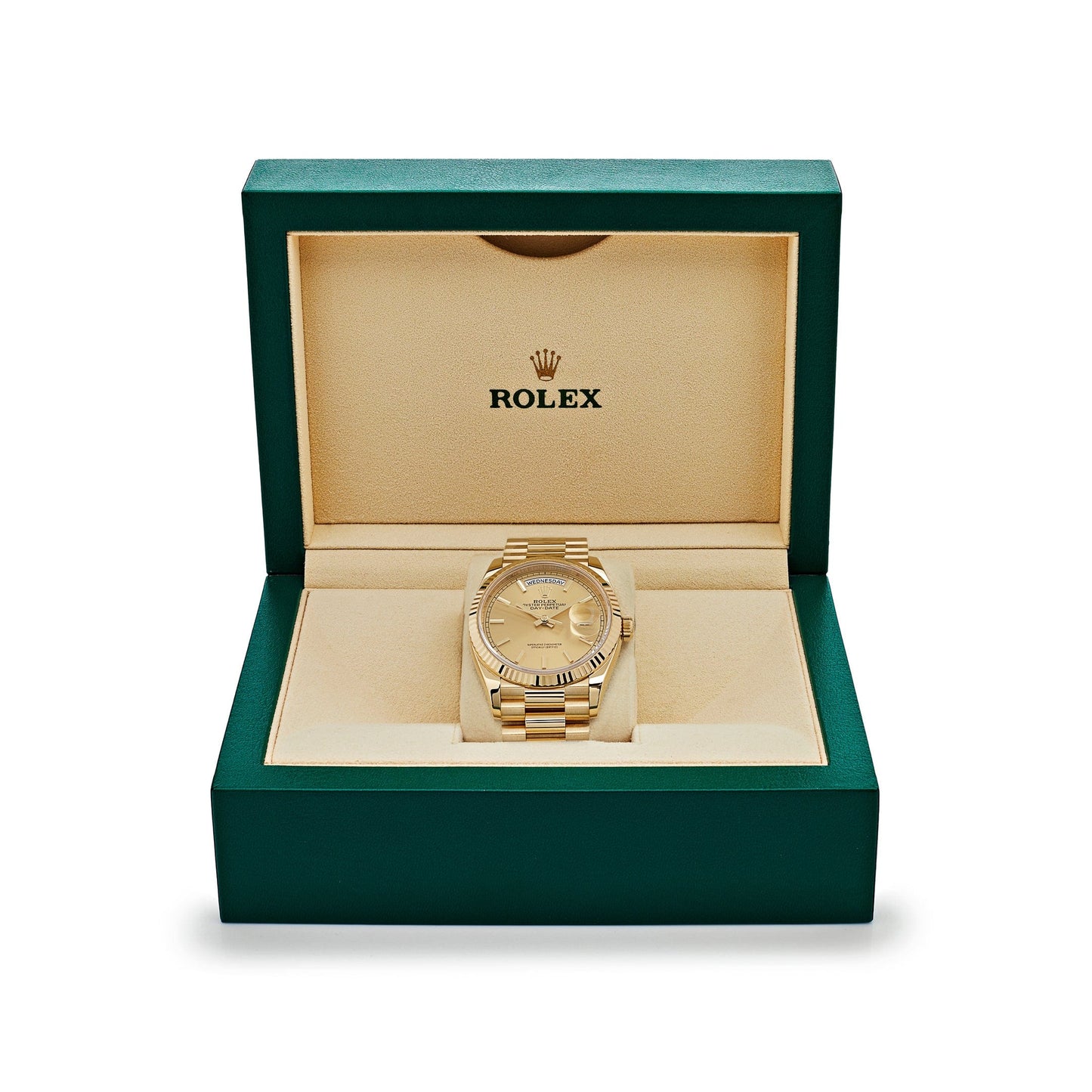 Rolex Day-Date 128238 Yellow Gold Champagne Dial