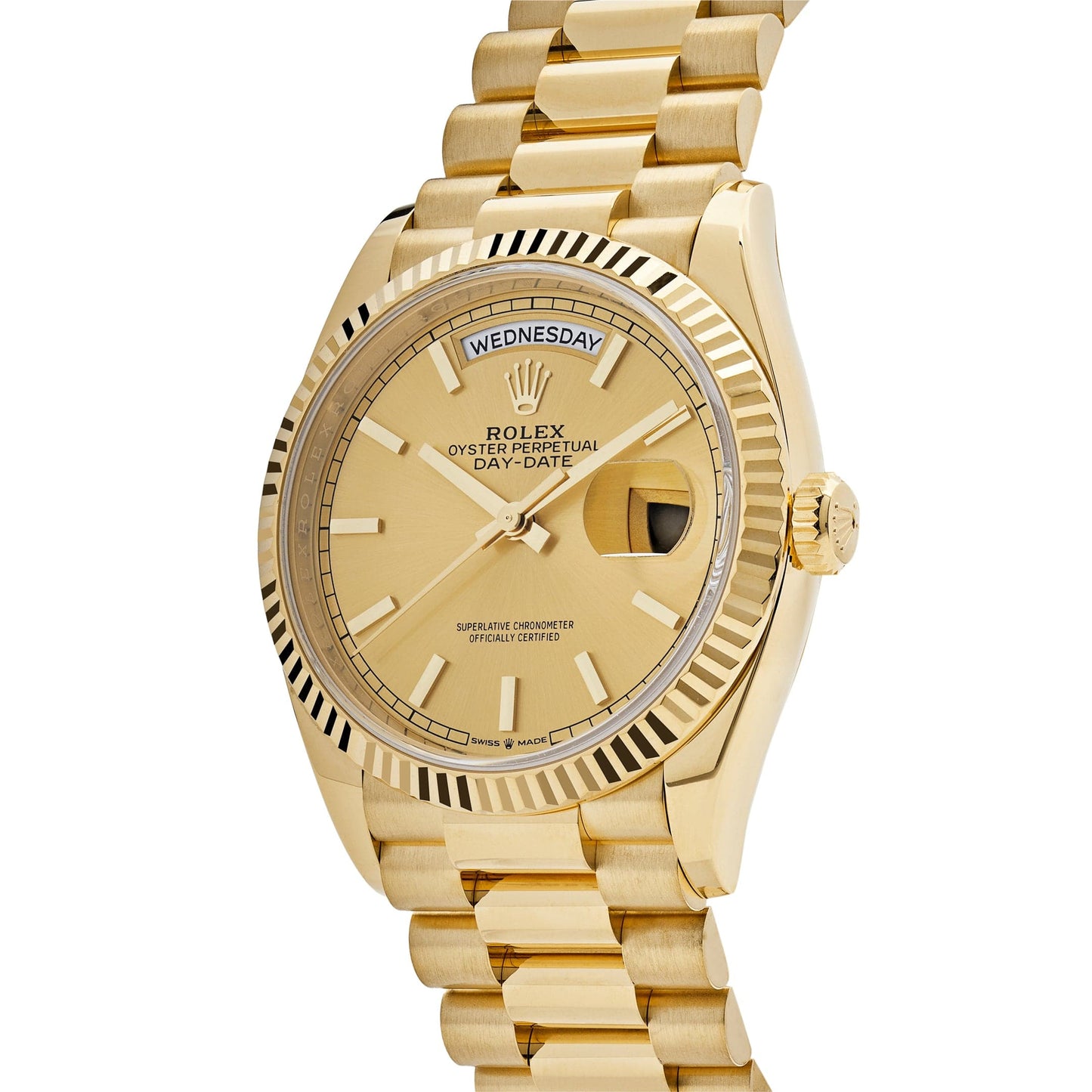 Rolex Day-Date 128238 Yellow Gold Champagne Dial