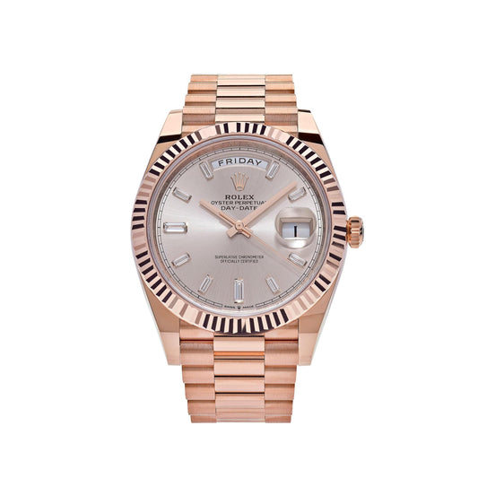 Rolex Day-Date 228235 Rose Gold Sundust Diamond Dial