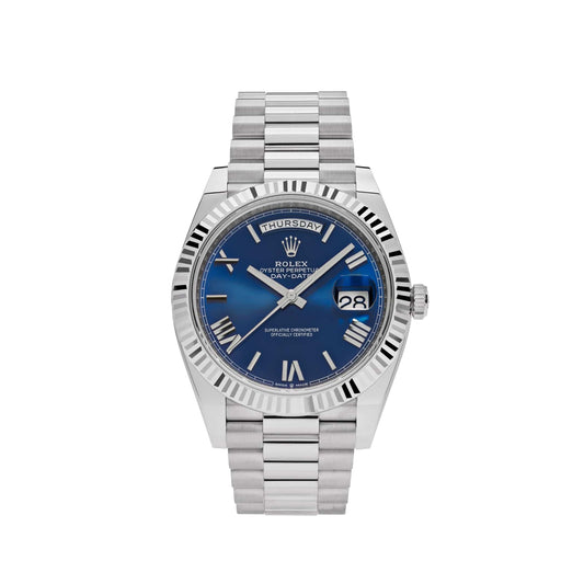 Rolex Day-Date 228239 White Gold Blue Dial (2023)