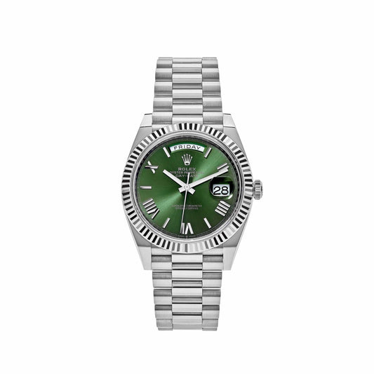 Rolex Day-Date 228239 White Gold Olive Dial (2024)