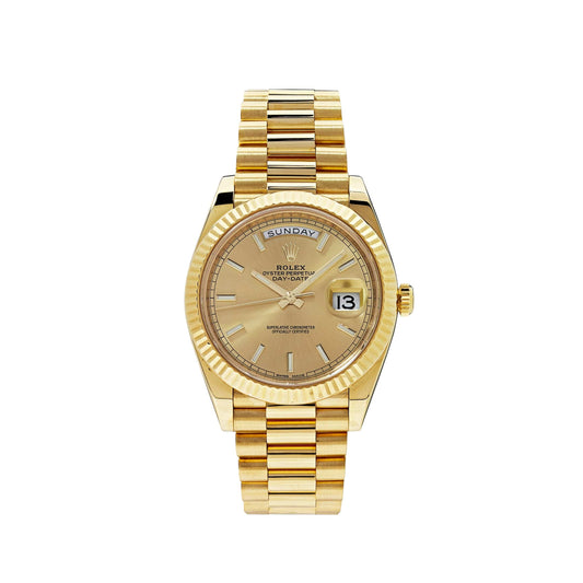 Rolex Day-Date 40 Yellow Gold Champagne Dial 228238 (2023)