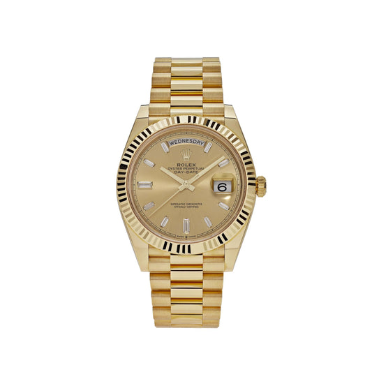 Rolex Day-Date 228238 Yellow Gold Champagne Diamond Dial (2024)