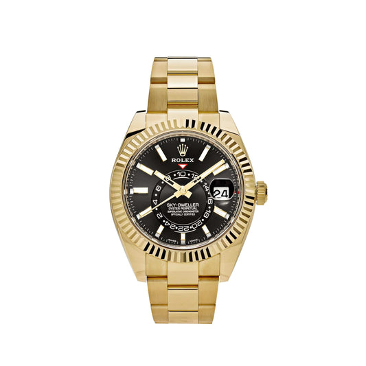 Rolex Sky-Dweller 326938 Yellow Gold Black Dial (2021)