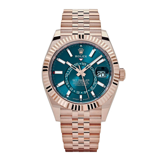 Rolex Sky-Dweller 336935 Everose Gold Blue Dial Jubilee