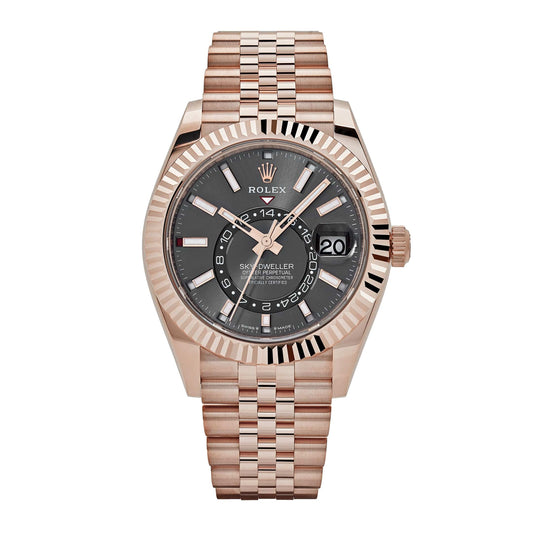 Rolex Sky-Dweller 336935 Everose Gold Slate Dial Jubilee