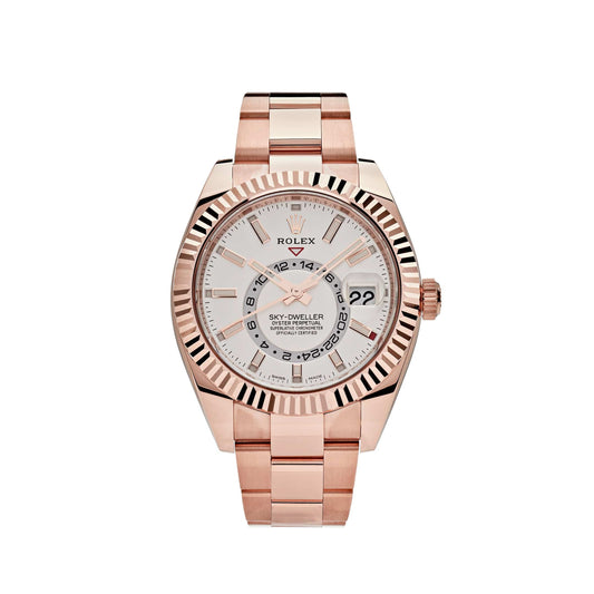 Rolex Sky-Dweller 326935 Rose Gold White Dial