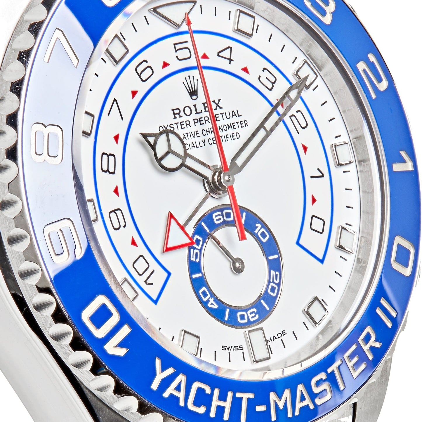 Rolex Yacht-Master II 116680 Stainless Steel Mercedes Hand White Dial (2022)