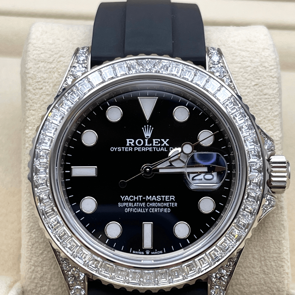 Rolex Yacht-Master 226679TBR White Gold Black Dial Diamond Bezel